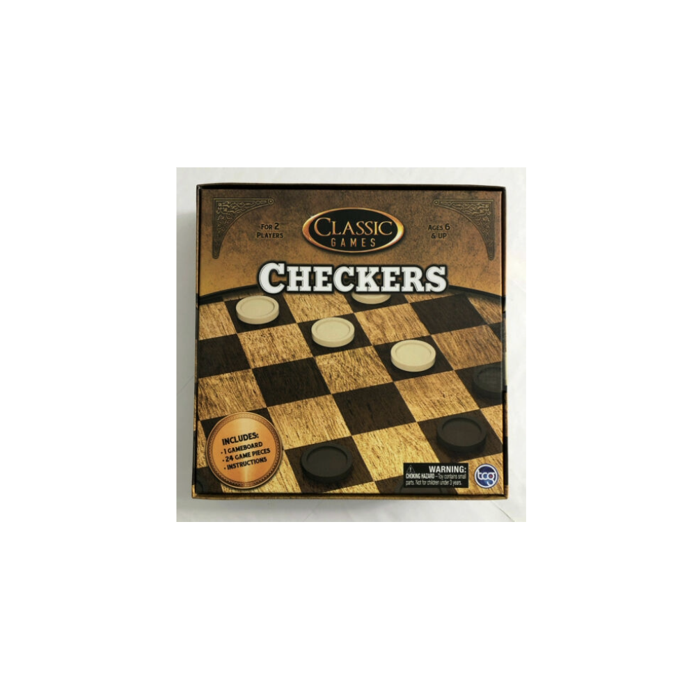 Brand New Classic Games Checkers for 2 Players