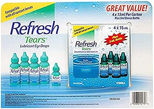 Refresh tears Lubricant Eye Drops (4X15)mililiter Plus (5)mililiter, 60 Milliliter - Image 4