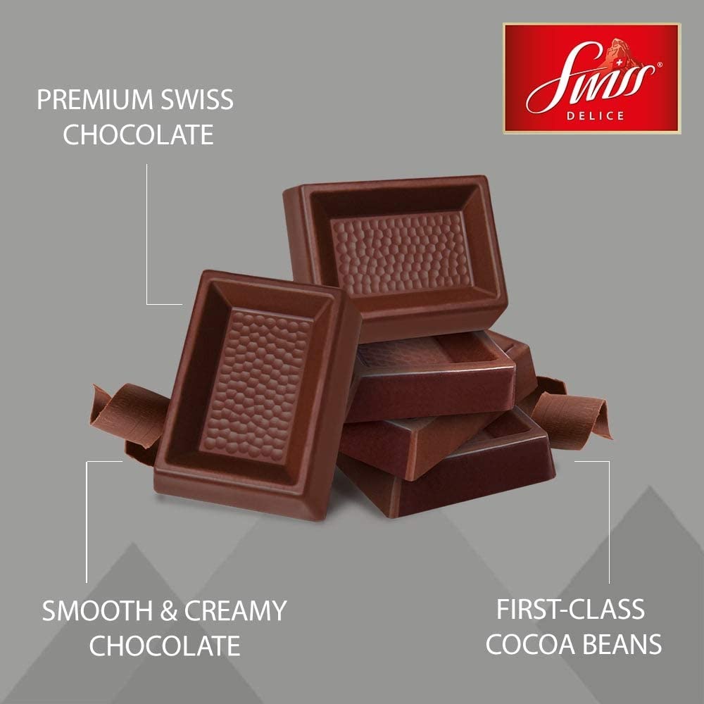 Swiss Delice Dark Chocolate 72% 1.3 Kg, 1300 Grams - Image 3