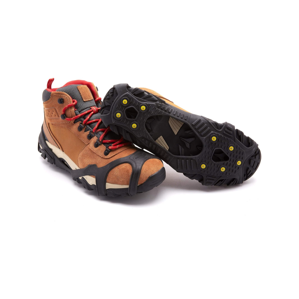 ICETRAX V3 Tungsten Winter Ice Grips for Shoes and Boots - Ice Cleats for Snow and Ice, Stayton Toe, Reflective Heel