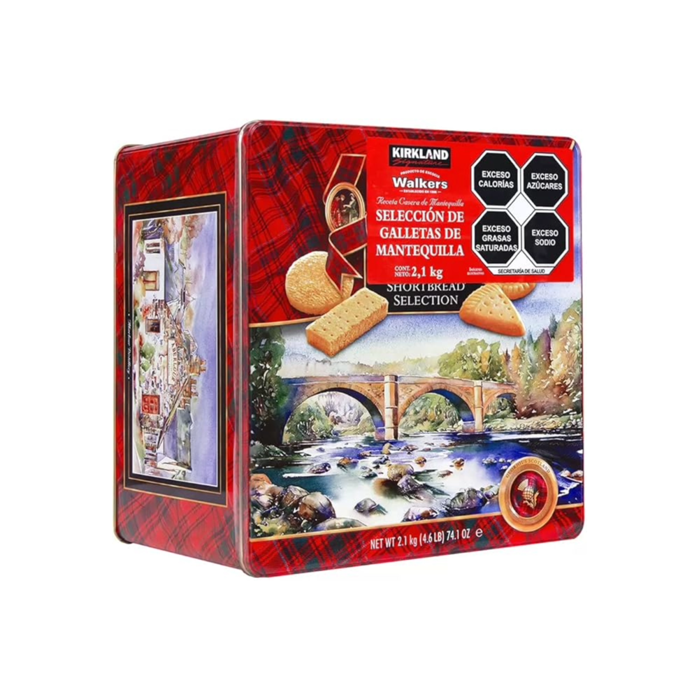 Kirkland Signature Walkers Premium Shortbread Selection Gift Tin, 4.6-Pound