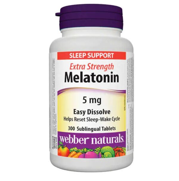 Webber Extra Strength Melatonin 5mg Easy Dissolve, 240 Tabs (Econo Bottle)4.7 out of 5 stars 50