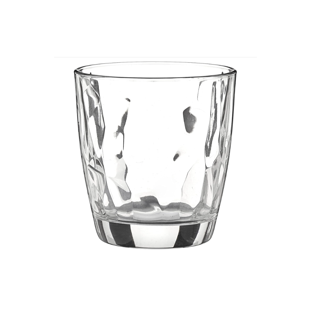 Bormioli Rocco Diamond Double Old Fashioned Glasses, Clear, Set of 6, 13-1/4 Ounce