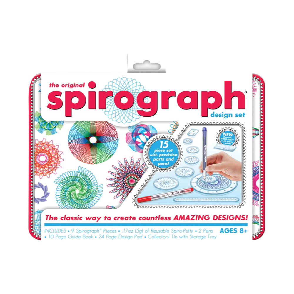 Kahootz Spirograph Design Tin Set in Multicolor