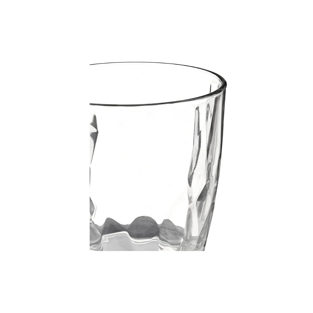 Bormioli Rocco Diamond Double Old Fashioned Glasses, Clear, Set of 6, 13-1/4 Ounce - Image 3