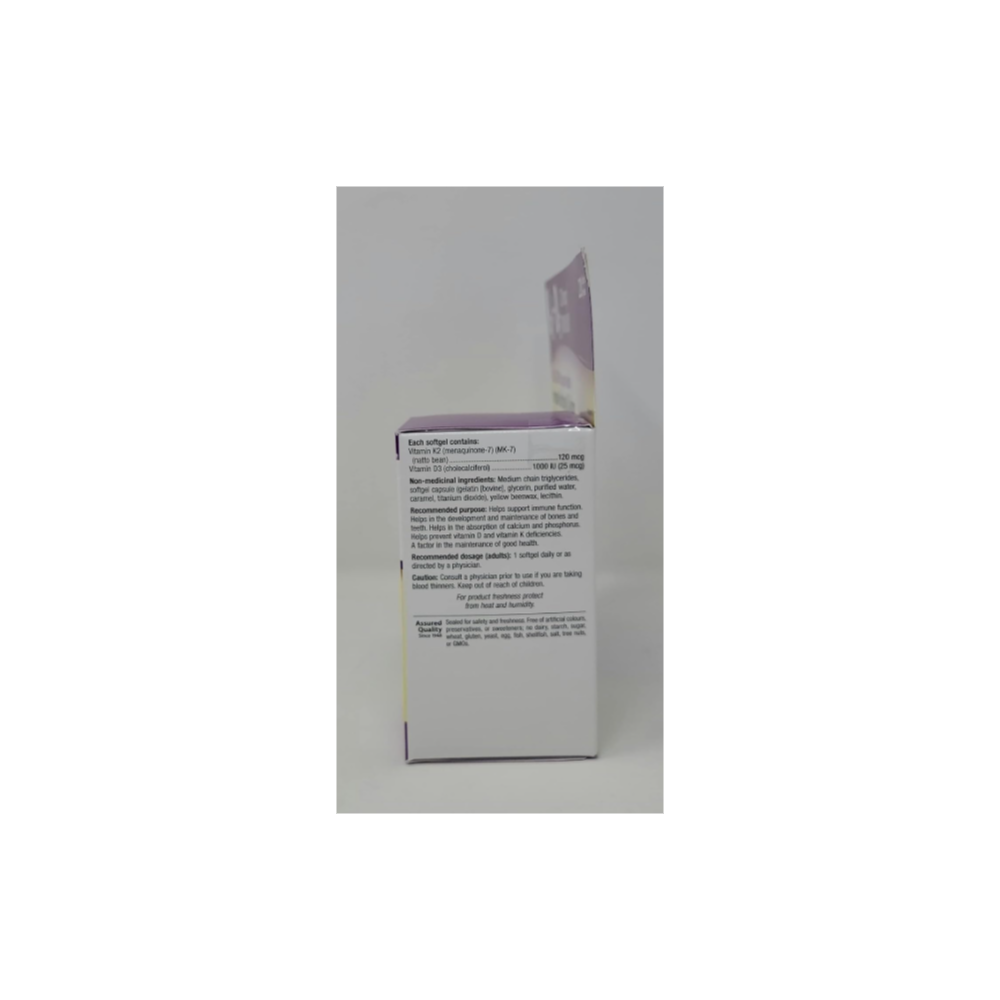 Vitamin K2 and D3: 220 Softgels for Immune Function - Image 2