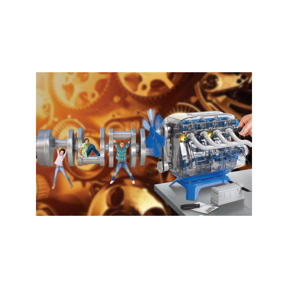 Discovery Motor Engine Building Kit: Educational Toy for Ages 8+ - Image 3